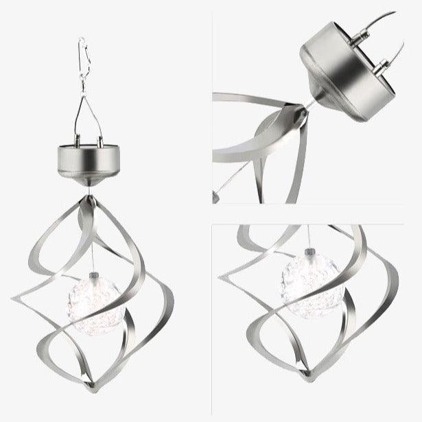 LED Color Changing Solar Revolving Wind Chimes Add a Colorful Wind Chime to Your Place - Lasercutwraps Shop