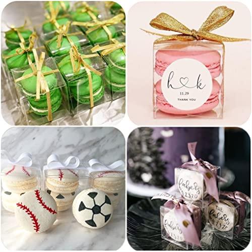 2x2x2 Inches Clear Boxes for Favors with Gift Ribbon 50 PCS Small Tran –  Lasercutwraps Shop