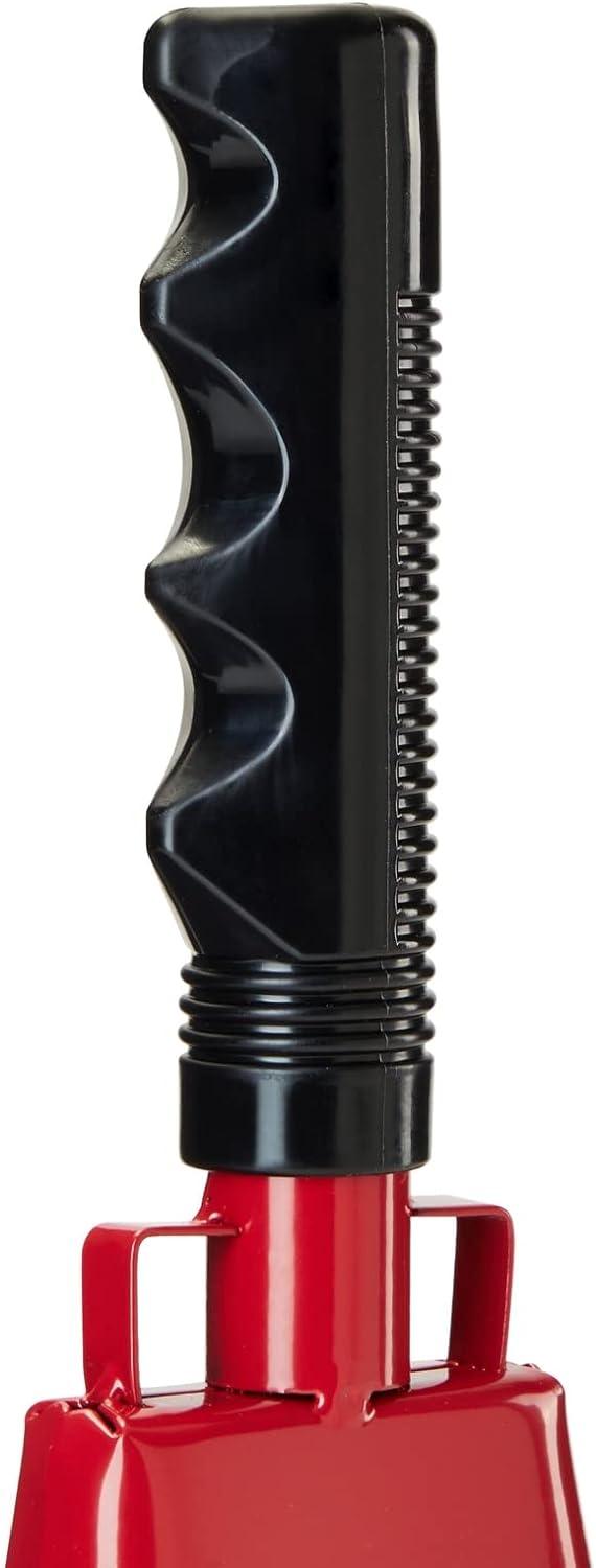 2 Pack Large Red Metal Cowbells for Football Games, 9 Inch Hand Percussion Noise Makers with Handles for Sporting Events, Graduations, Stadiums - Lasercutwraps Shop