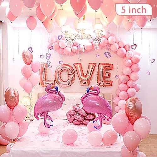 5 Inch Mini Pink Party Pearl Balloons,200 pcs Light Pink Macaron Latex Balloons for Birthday Wedding Engagement Anniversary Christmas Festival Picnic or any Friends & Family Party Decorations Supplier - Lasercutwraps Shop