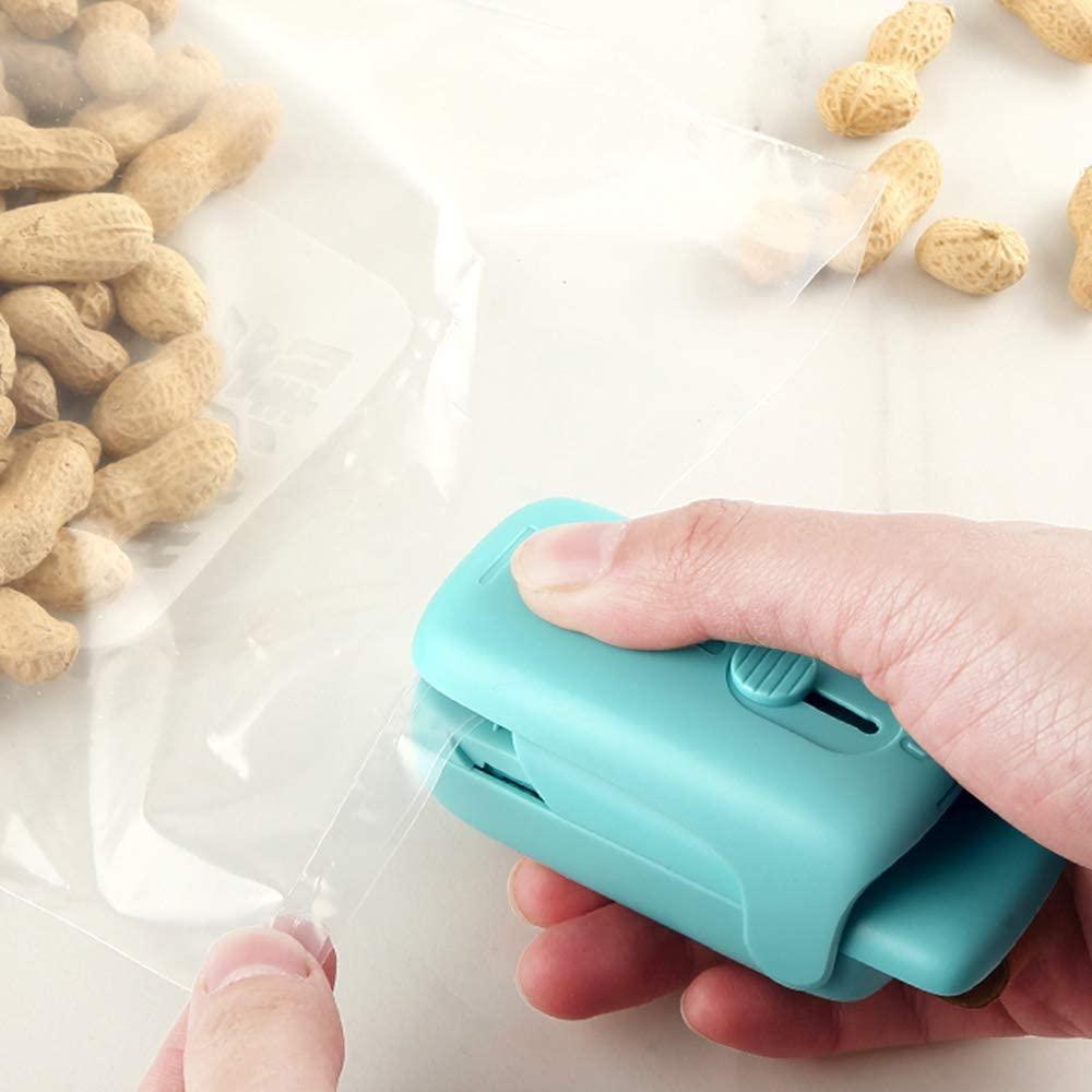 Bag Sealer Mini, Handheld Bag Heat Vacuum Sealer, 2 in 1 Heat Sealer & Cutter Portable Bag Resealer Machine for Plastic Bags - Lasercutwraps Shop