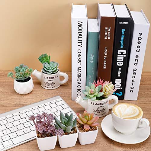 20pcs Artificial Flocked Succulent Mini Premium Fake Succulents Plants for DIY Crafting Home Floral Garden Arrangement Office Decor (Unpotted) - Lasercutwraps Shop