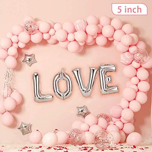 5 Inch Mini Pink Party Pearl Balloons,200 pcs Light Pink Macaron Latex Balloons for Birthday Wedding Engagement Anniversary Christmas Festival Picnic or any Friends & Family Party Decorations Supplier - Lasercutwraps Shop