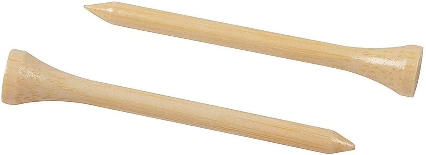 300 Pack Tall Wooden Bamboo Golf Tees for Golfing Practice, Sports Tournaments (2.75 in) - Lasercutwraps Shop
