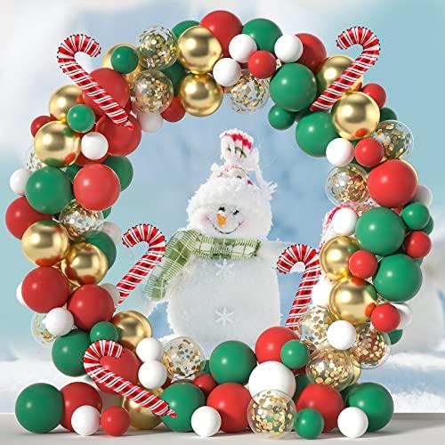 Christmas Balloon Arch Garland Kit 120 pcs Christmas Balloons for Christmas Party Decoration Supplies - Lasercutwraps Shop