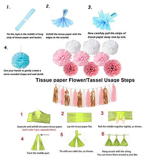 Pink Rose Gold Glittery Happy Birthday Banner - Lasercutwraps Shop