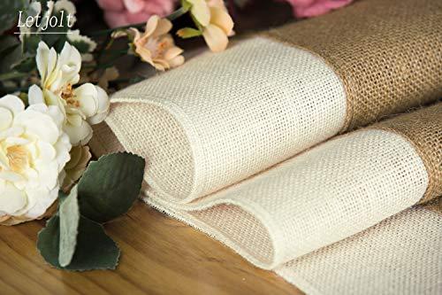 Burlap Table Runner Rustic Table Runner Farmhouse Table Decor - Lasercutwraps Shop
