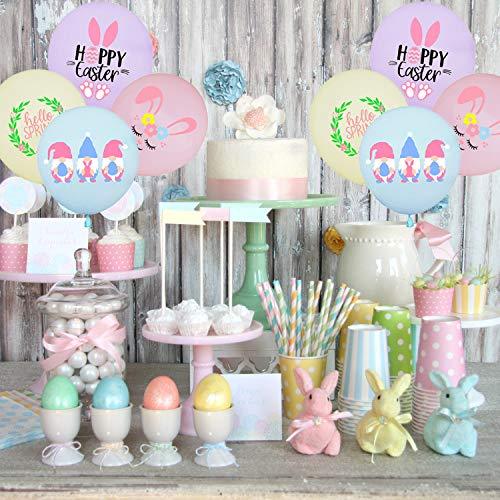 40Pcs Easter Balloons, Spring Bunny Gnome Balloons, Easter Party Supplies and Decorations - Lasercutwraps Shop