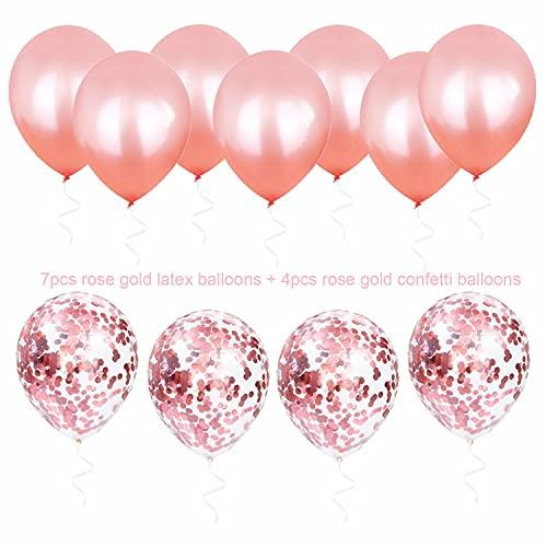Rose Gold Bridal Shower Balloons Bachelorette Party Decorations Engagement Party Decorations - Lasercutwraps Shop