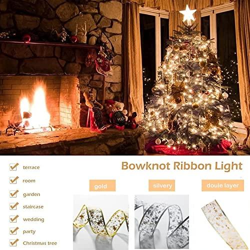 Christmas Ribbon Lights for New Year Party Weddings Christmas Tree Decorations - Lasercutwraps Shop