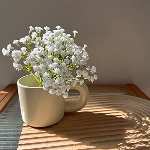 10pcs Babys Breath Artificial Fake Flowers Bouquet Gypsophila Bulk Flower in White for Wedding Crown Home Party Garden Decoration - Lasercutwraps Shop