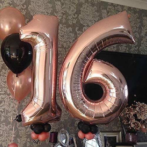 Rose Gold Number 1 Balloon, 40 Inch - Lasercutwraps Shop