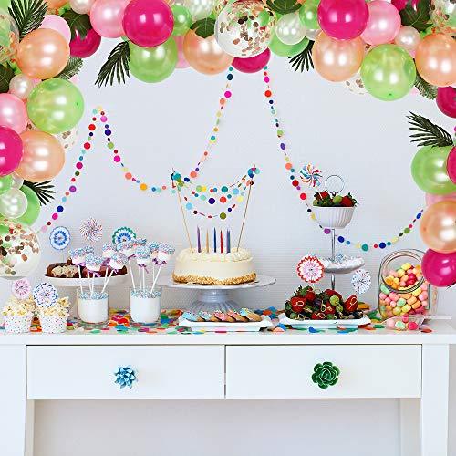 83 Pieces Tropical Balloons Garland Kit DIY Luau Balloon Arch Garland with Tropical Leaf - Lasercutwraps Shop