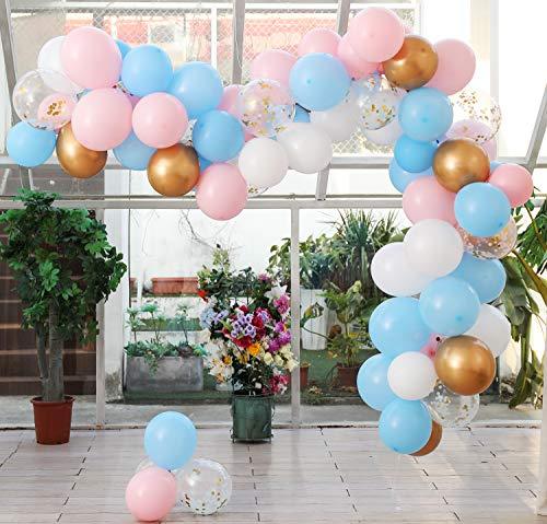 75 pcs Gender Reveal Balloon Garland Kit, Gender Reveal Party Supplies Balloons Backdrop - Lasercutwraps Shop