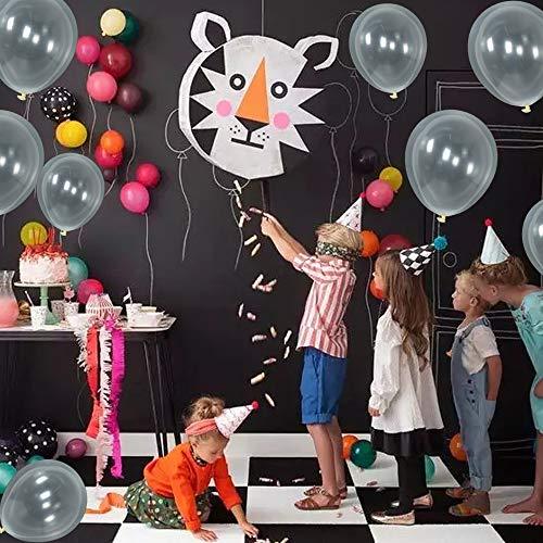 100Pcs Clear Balloons 10 Inch Transparent Latex Round Party Balloons for Party Birthday Wedding Graduation Anniversary Baby Shower - Lasercutwraps Shop