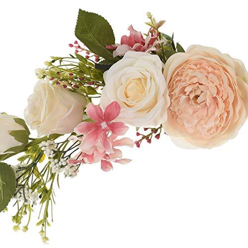 Artificial Peony Flower Swag, 25" Decorative Swag for Wedding Arch Deocrations - Lasercutwraps Shop