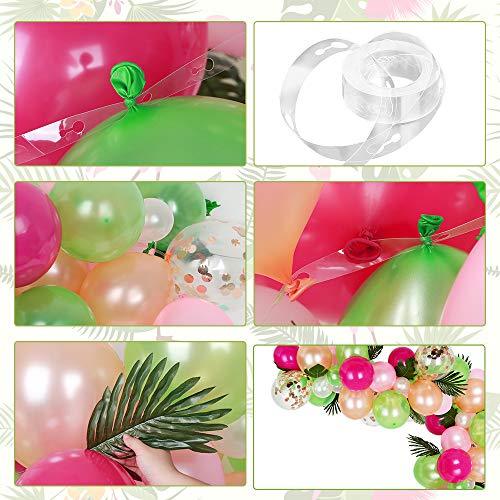 83 Pieces Tropical Balloons Garland Kit DIY Luau Balloon Arch Garland with Tropical Leaf - Lasercutwraps Shop