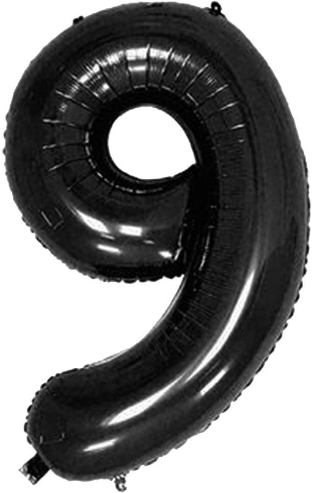 Black Number 1 Balloon, 40 Inch - Lasercutwraps Shop