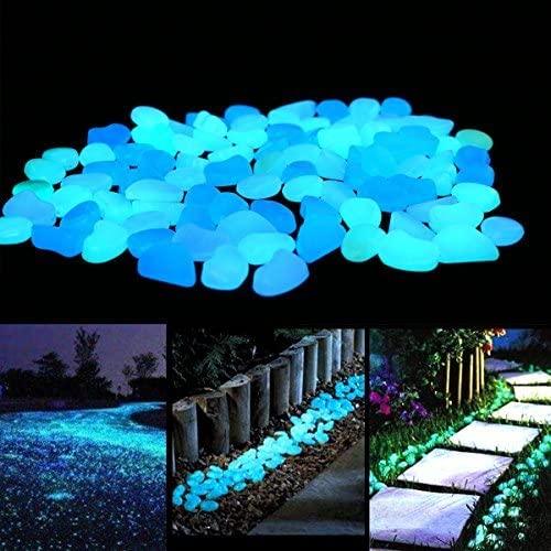 Glow in The Dark Garden Pebbles Stones Rocks for Yard and Walkways Decor, DIY Decorative Luminous Stones - Lasercutwraps Shop