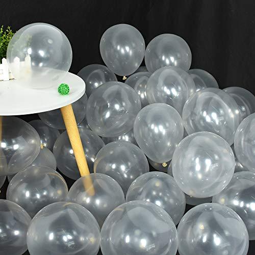 100Pcs Clear Balloons 10 Inch Transparent Latex Round Party Balloons for Party Birthday Wedding Graduation Anniversary Baby Shower - Lasercutwraps Shop