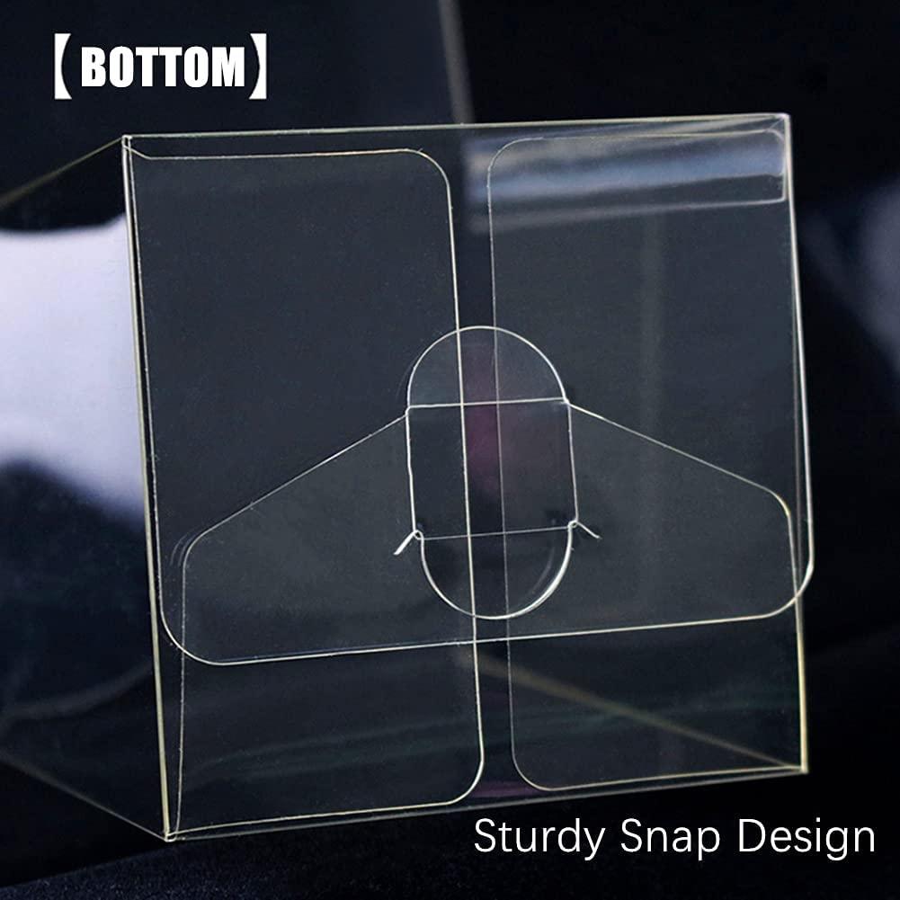 4x4x4 Inches Clear Apple Boxes with Hole and Paper doilies 30 PCS Transparent Candy Apple Favor Boxes - Lasercutwraps Shop