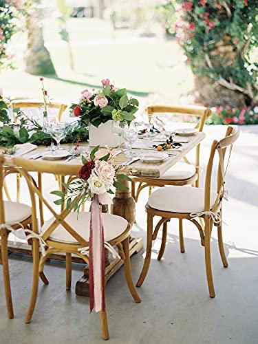 6pcs Wedding Aisle Decorations Church Chair Bench Pew Bows for Wedding Ceremony - Lasercutwraps Shop