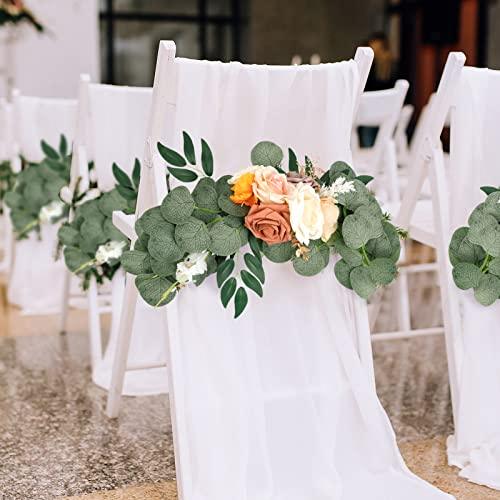 2pcs Artificial Flower Swag Wedding Arch Flowers Kit Floral Swag Garland for Wedding - Lasercutwraps Shop