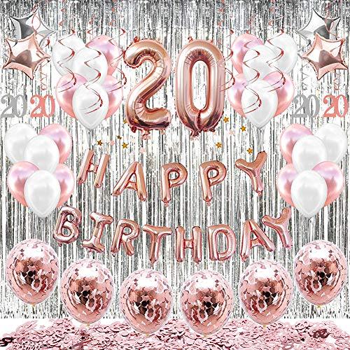 55pcs 20th Birthday Decorations Balloons for Her-Perfect for Birthday –  Lasercutwraps Shop