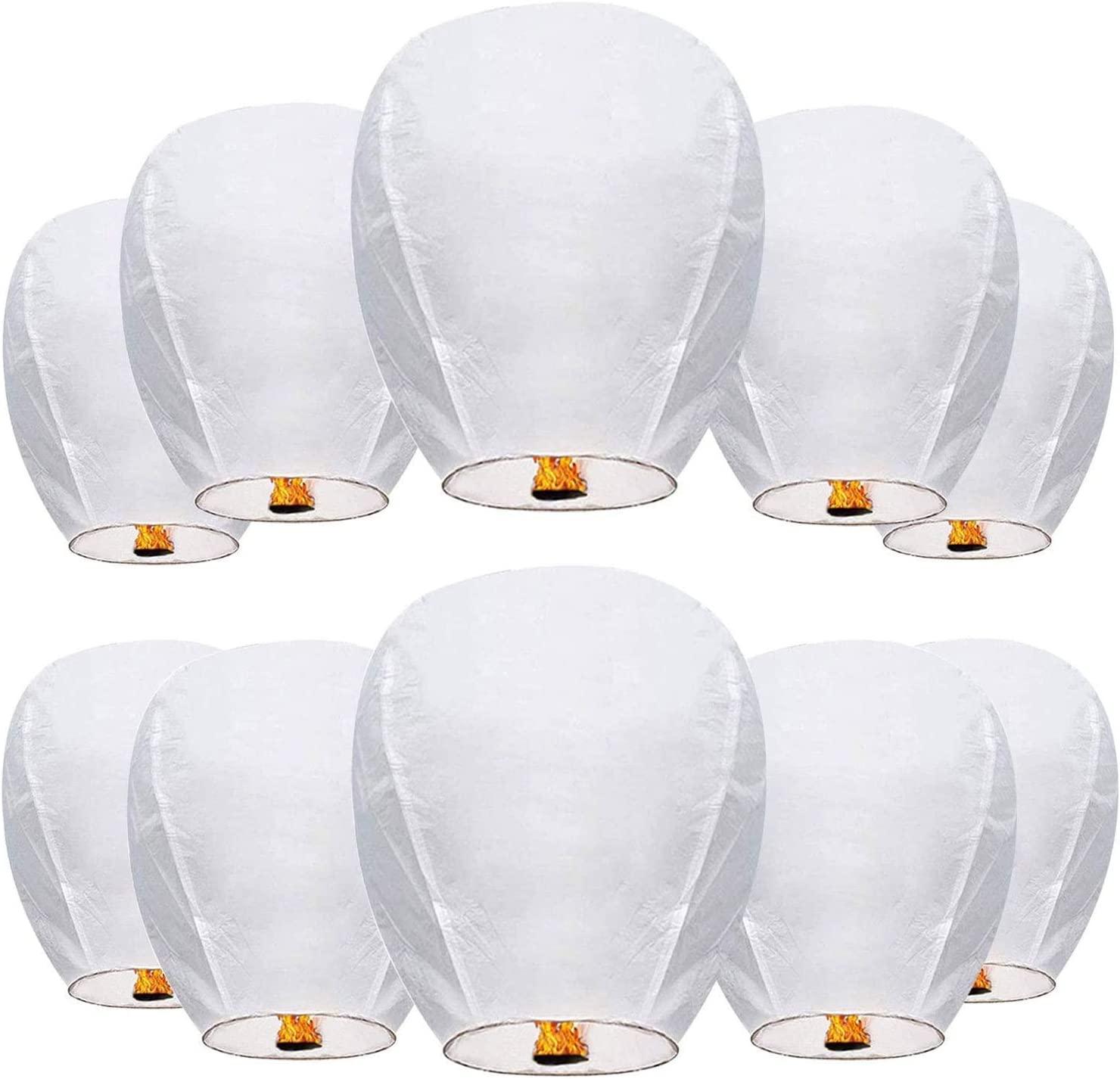 Sky Lanterns Paper Lanterns Wishing Chinese Lanterns for Wedding Send off Party Celebrations Event and Festival - Lasercutwraps Shop