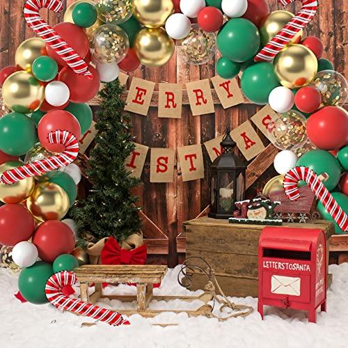 Christmas Balloon Arch Garland Kit 120 pcs Christmas Balloons for Christmas Party Decoration Supplies - Lasercutwraps Shop