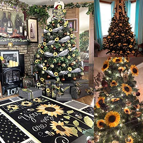 32pcs 3.5" Fake Sunflowers, Artificial Sunflower Heads, Faux Silk Sunflower Decoration for Craft Home Party Wedding Decor - Lasercutwraps Shop