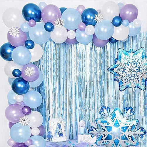 20PCS Snowflake Foil Balloons Winter Wonderland Party Decorations - Lasercutwraps Shop