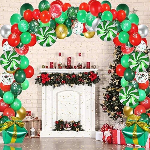 187pcs Christmas Balloon Garland Arch kit for Christmas Party Decorations - Lasercutwraps Shop