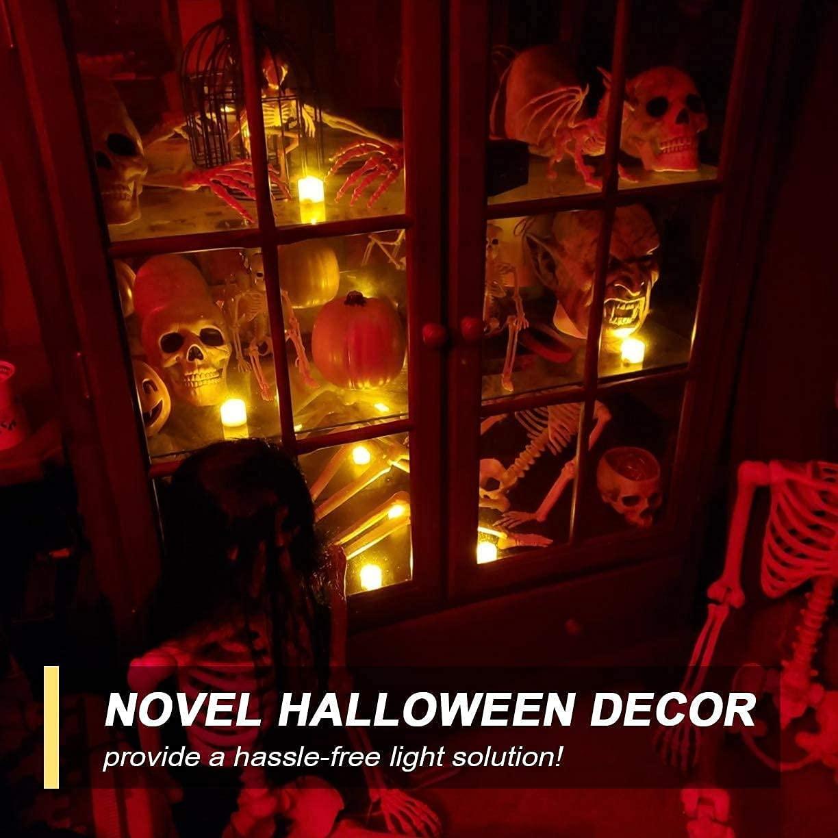 LED Candles, Lasts 3X Longer 150 Hours, Realistic Tea Lights, LED Tea Lights, Flickering Bright Tealights,, Batteries Included, Set of 12 - Lasercutwraps Shop