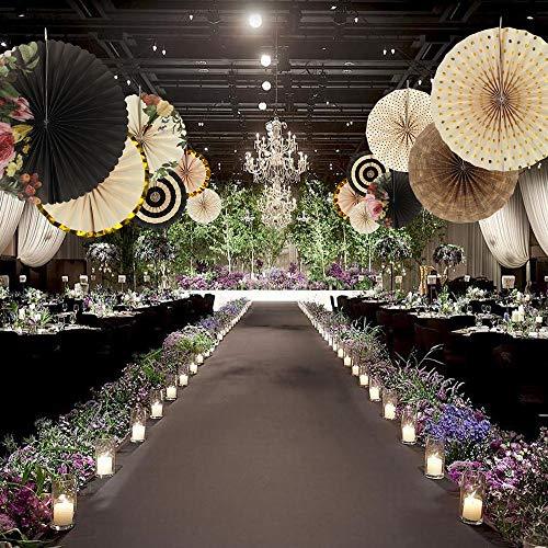 Set of 8 Party Hanging Paper Fans Decoration Set for Wedding Birthday Party Mother's Day - Lasercutwraps Shop