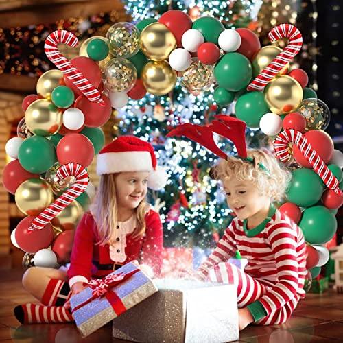 Christmas Balloon Arch Garland Kit 120 pcs Christmas Balloons for Christmas Party Decoration Supplies - Lasercutwraps Shop