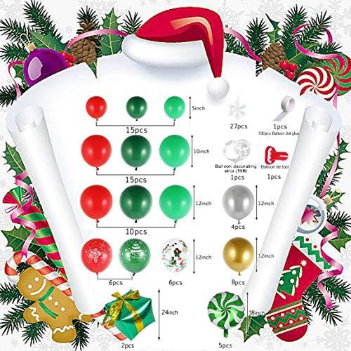 187pcs Christmas Balloon Garland Arch kit for Christmas Party Decorations - Lasercutwraps Shop