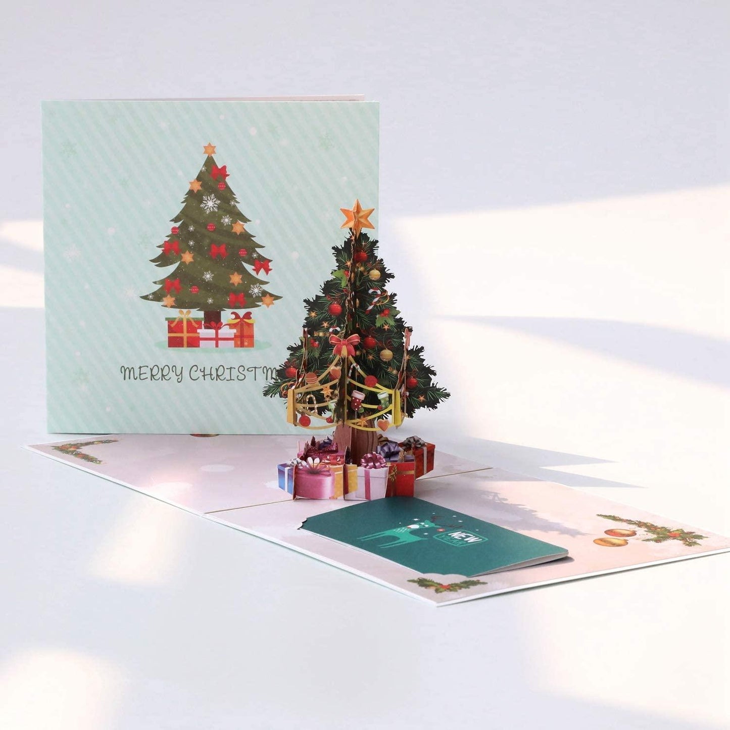 Pop Up Christmas Cards, 3D Pop up Birthday Card,Holiday Greeting Card for Kids Baby with Envelope - Lasercutwraps Shop
