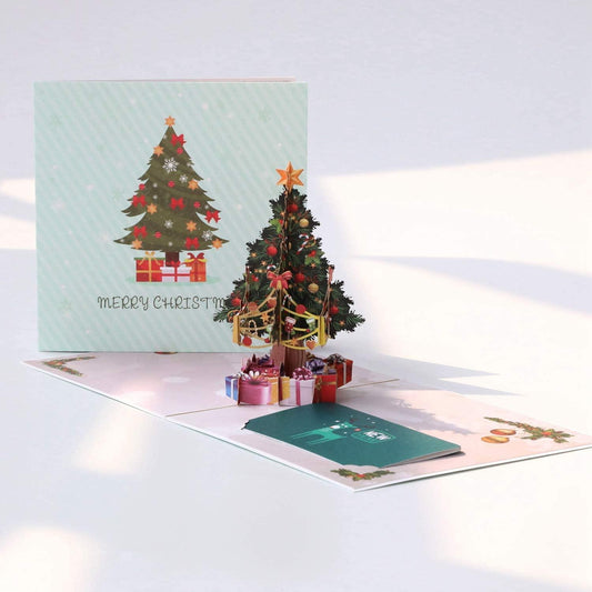 Pop Up Christmas Cards, 3D Pop up Birthday Card,Holiday Greeting Card for Kids Baby with Envelope - Lasercutwraps Shop