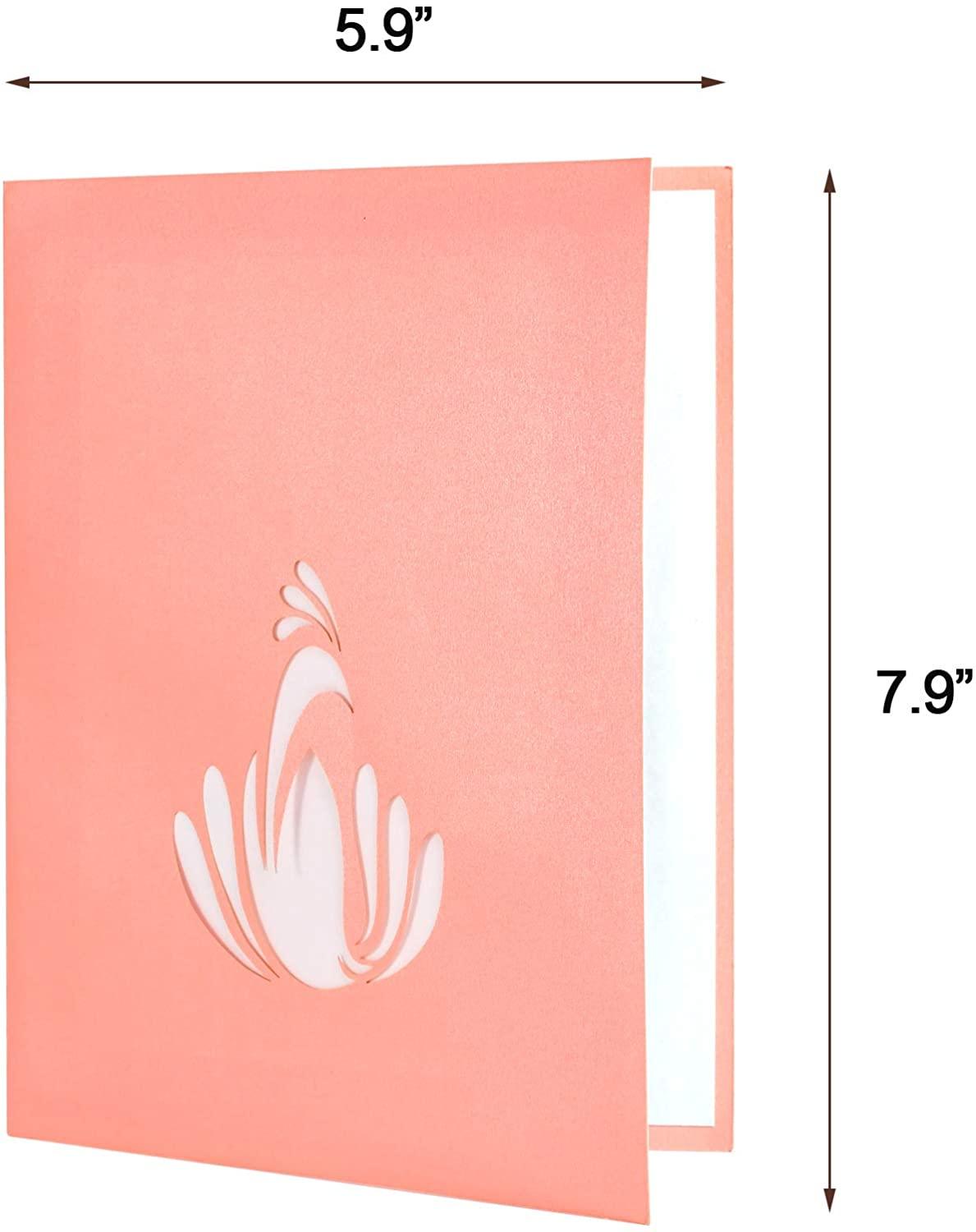 3D Pop Up Mothers Day Card,Mothers Day Greeting Cards Gifts for Mom Women Her,Mom Gifts Peacock Card - Lasercutwraps Shop