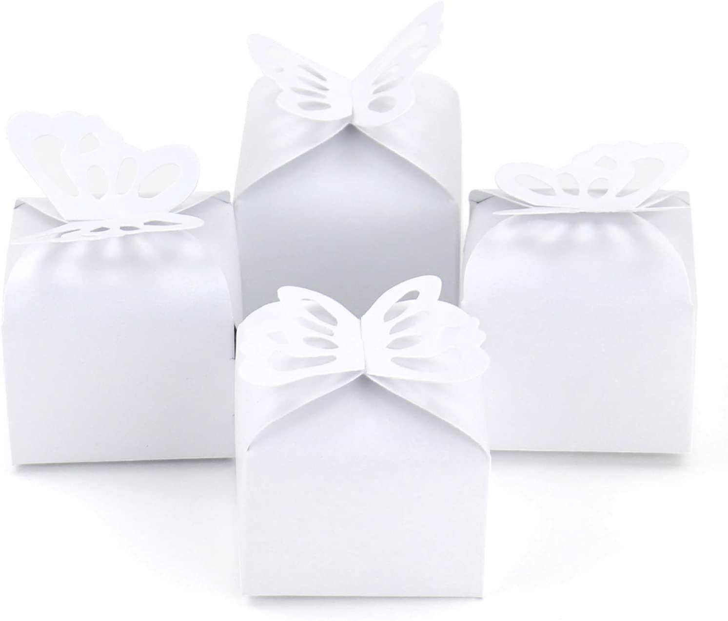 50pcs Butterfly Favor Boxes Girl Baby Shower Butterfly Candy Box Favor Box - Lasercutwraps Shop