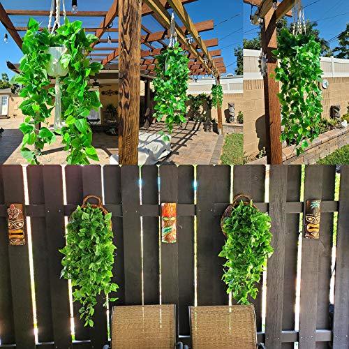 3pcs Artificial Hanging Plants, 3.6ft Fake Hanging Plant, Fake Ivy Vine for Wall House Room Indoor Outdoor Decoration (No Baskets) - Lasercutwraps Shop