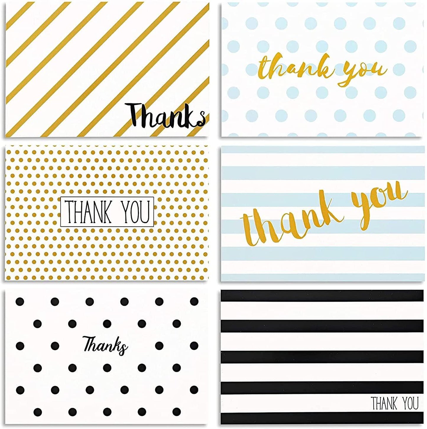 48-Pack Thank You Cards with Envelopes for Birthdays, Graduation, Wedding - Lasercutwraps Shop