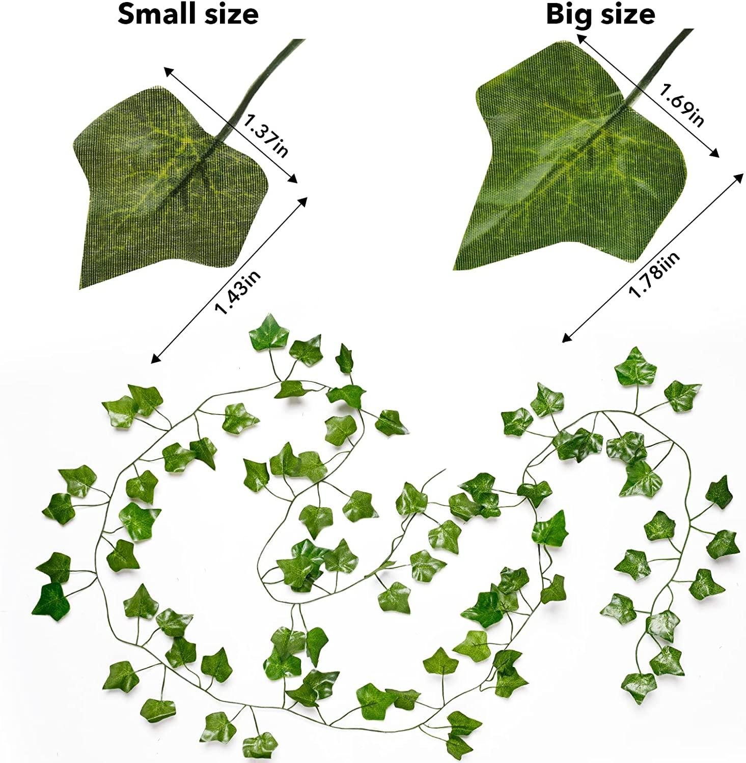 9.8ft x 9.8ft String Lights with 12pcs Artificial Ivy Vines Battery Operated Curtain Lights for Wedding - Lasercutwraps Shop