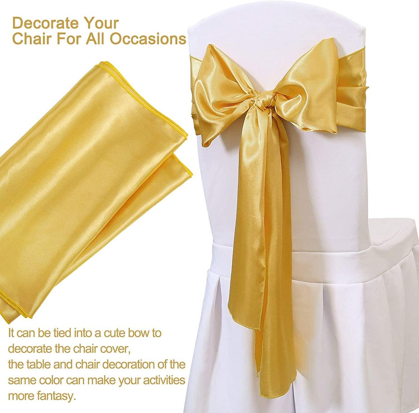 Gold Table Runners Set of 5 Satin Silky Spring Table Runner 12 x 108 inch for Wedding Party Table Decorations - Lasercutwraps Shop