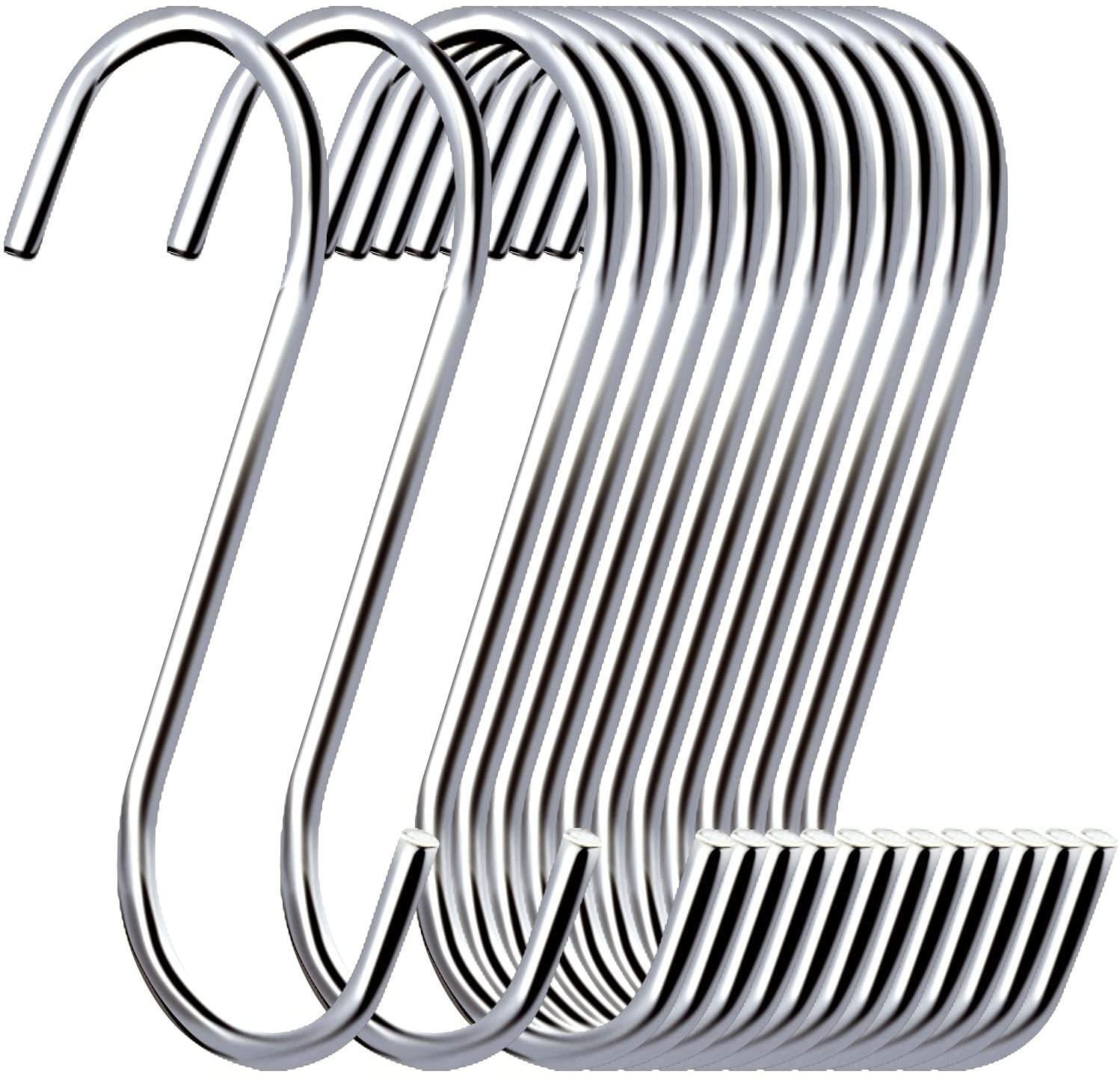 metal s hooks for hanging plants 30 Pack S Hooks Black Steel S Shaped Hooks for Hanging Pans Pots Plant – Lasercutwraps Shop