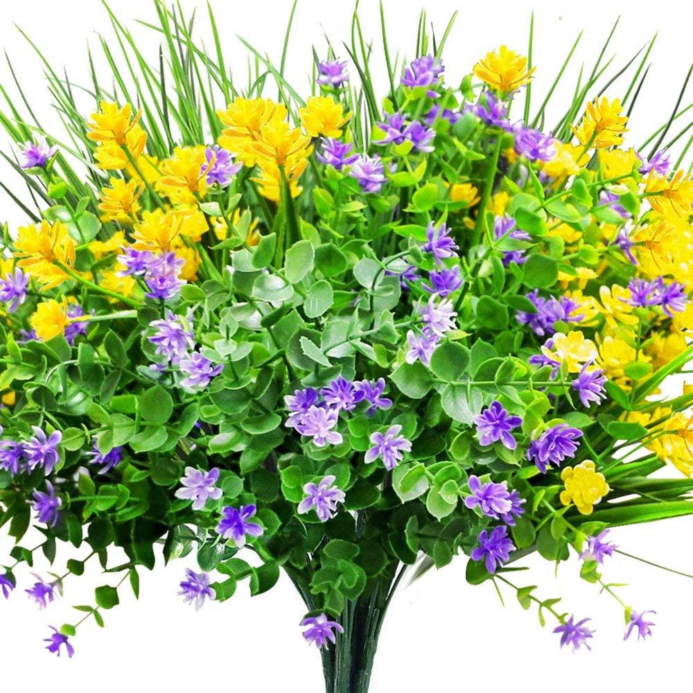 plastic decorative plants Artificial Flowers for Hanging Planters Outside Home Window
