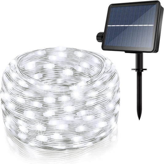 Solar String Lights Outdoor 240LED 80FT 8Modes IP67 Waterproof, Solar Fairy Lights with Timer Memory for Patio Christmas Garden - Lasercutwraps Shop