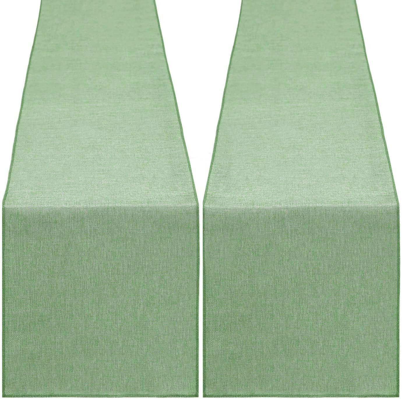 Burlap Table Runner Farmhouse Jute Table Runners 2 Pack 13 x 108 inch Khaki Burlap Fabric for Farmhouse Wedding Table Decorations - Lasercutwraps Shop