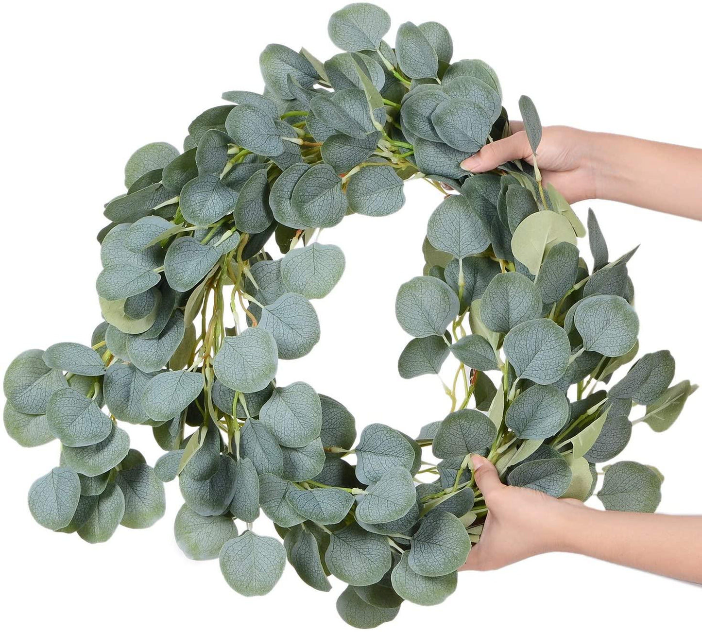 Artificial Eucalyptus Garland Faux Silk Eucalyptus Leaves Vines Handmade Garland Greenery Wedding Backdrop Arch Wall Decor - Lasercutwraps Shop